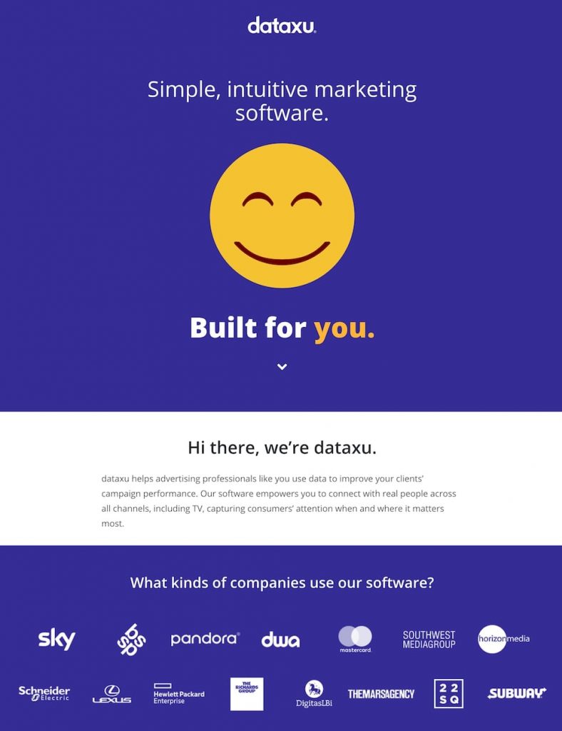 exemplo de landing page